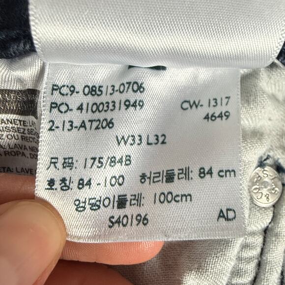 Levi’s 513 Slim Straight Jeans W33 L32 Dark Wash Denim USA Made 08513-0706 - Picture 5 of 8